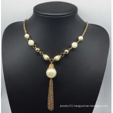 Colorful Pearl Sweater Necklace (XJW13758)